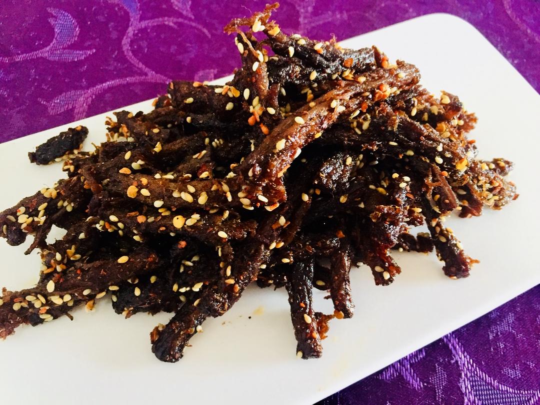 自制麻辣牛肉干