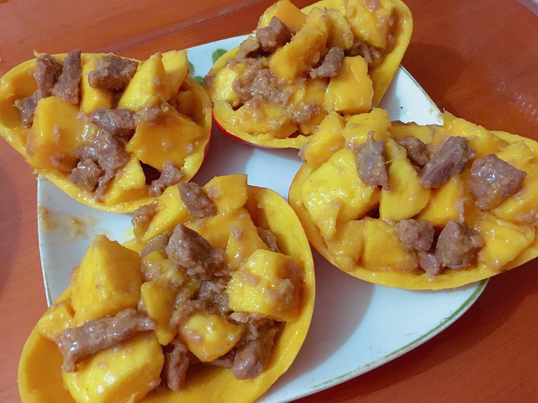 芒果牛肉粒