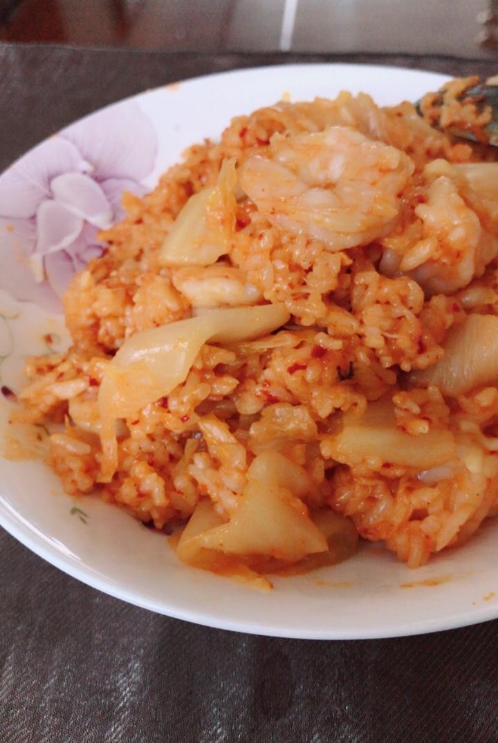 五花肉泡菜炒饭