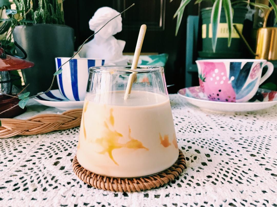 梦梦乖乖妈做的自家咖啡【焦糖海盐冰咖/巧克力椰奶/牛奶冰咖】