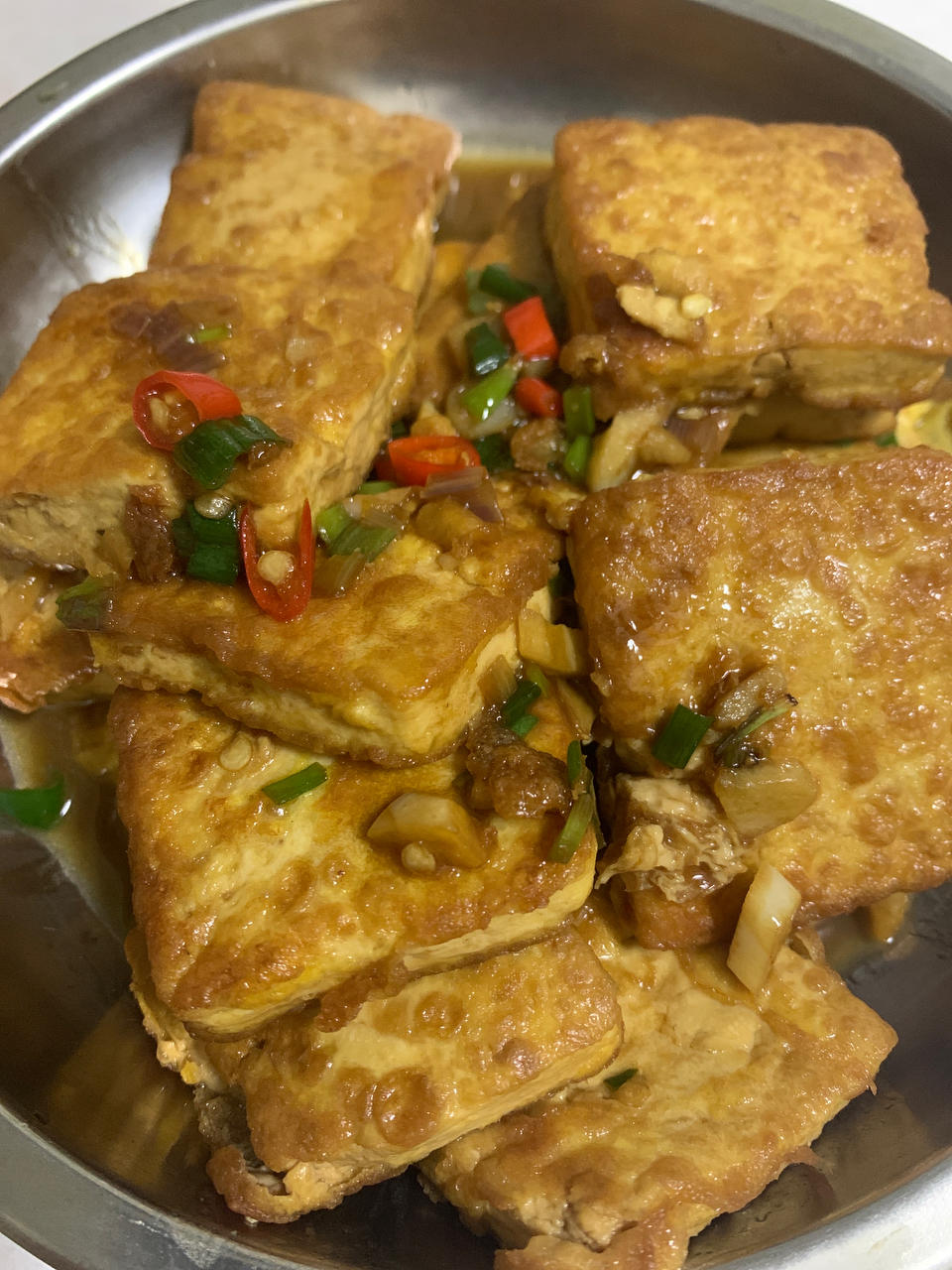 焖煎豆腐