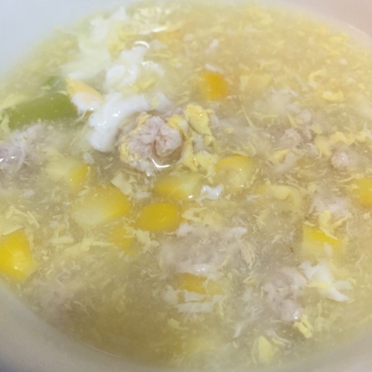 蛋花瘦肉玉米羹