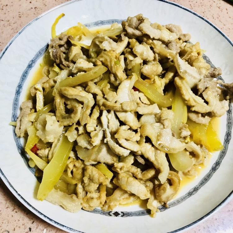 潮汕咸菜炒肉