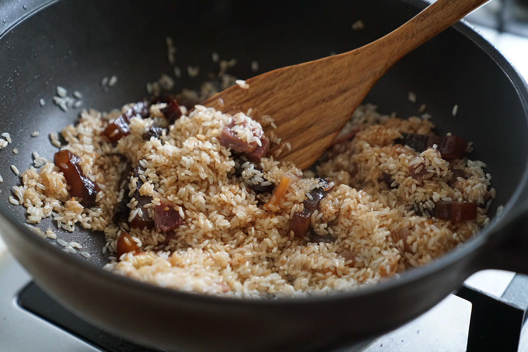 火腿菜饭的做法 步骤8