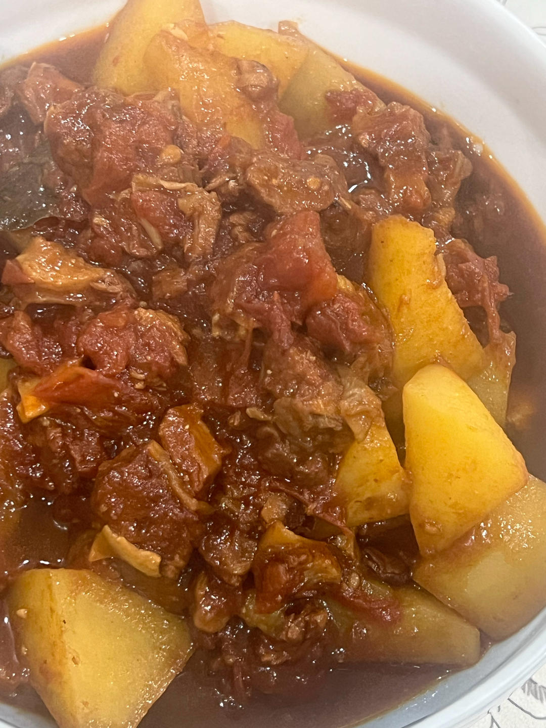 番茄土豆炖牛腩