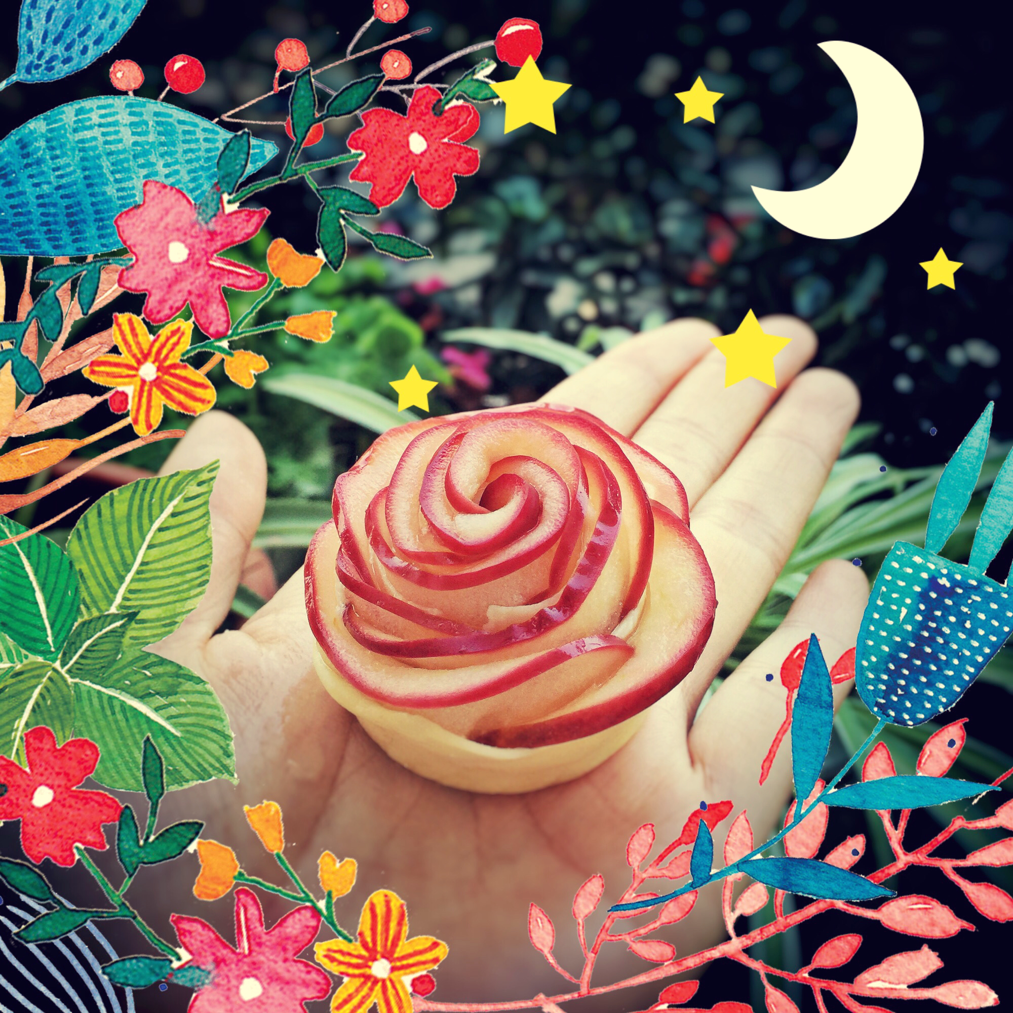 玫瑰花苹果派