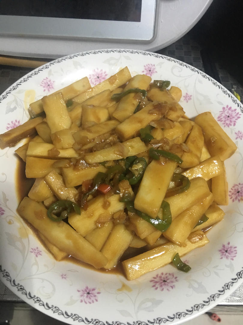 不用焯水少油的  酱汁淮山                            （小美版）