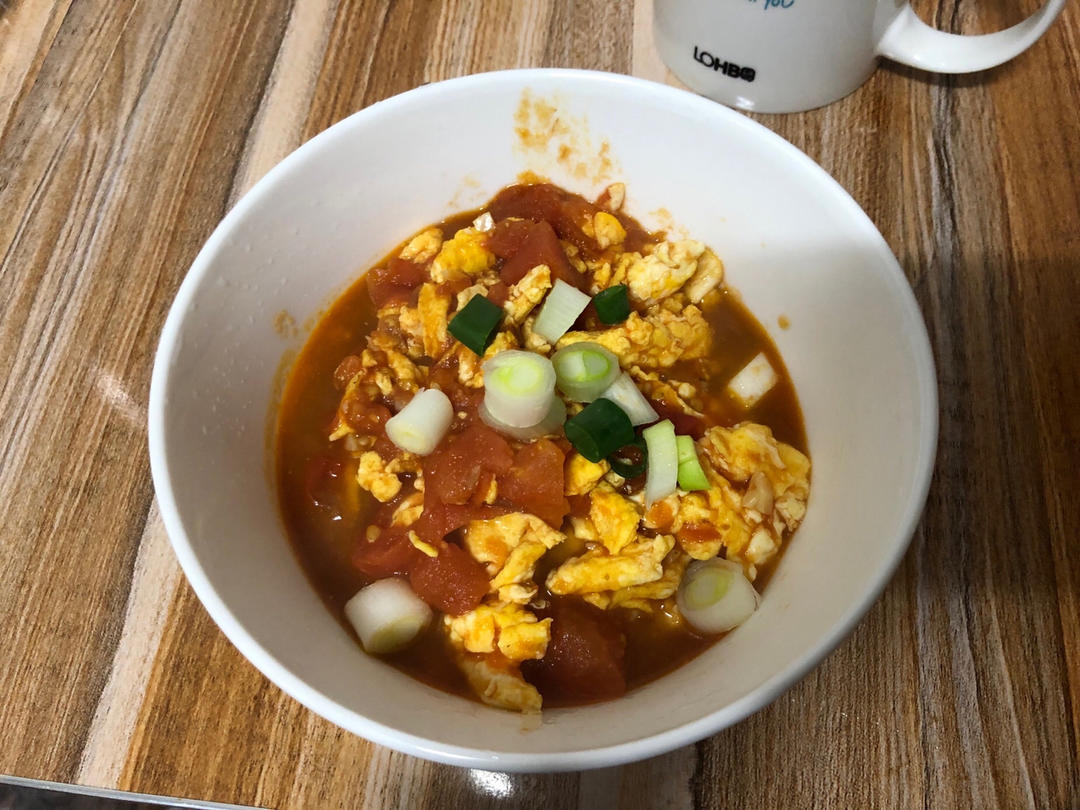 番茄炒鸡蛋（超浓的番茄味）