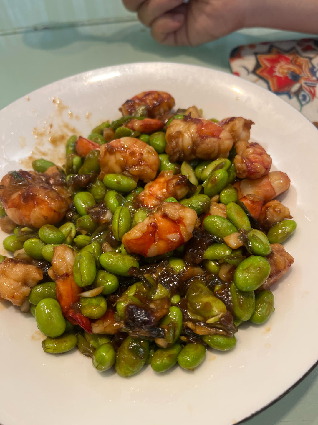 毛豆炒虾仁