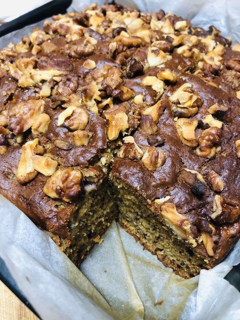 香蕉核桃蛋糕（低油少糖健康版）