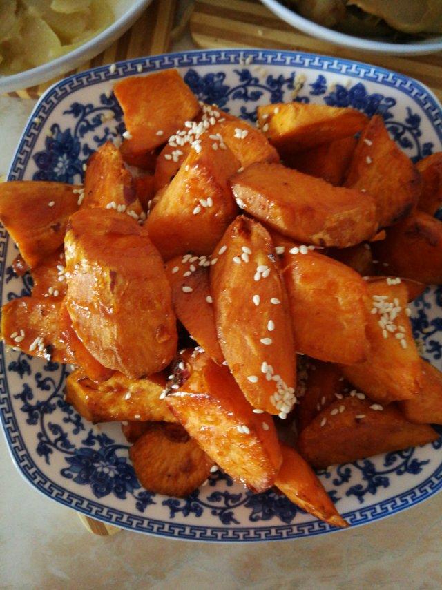 家常菜 拔丝地瓜 手机用户5658_gcik做的拔丝地瓜 黄壤地瓜,绵白糖