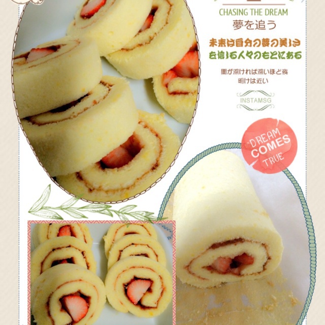 草莓蛋糕卷