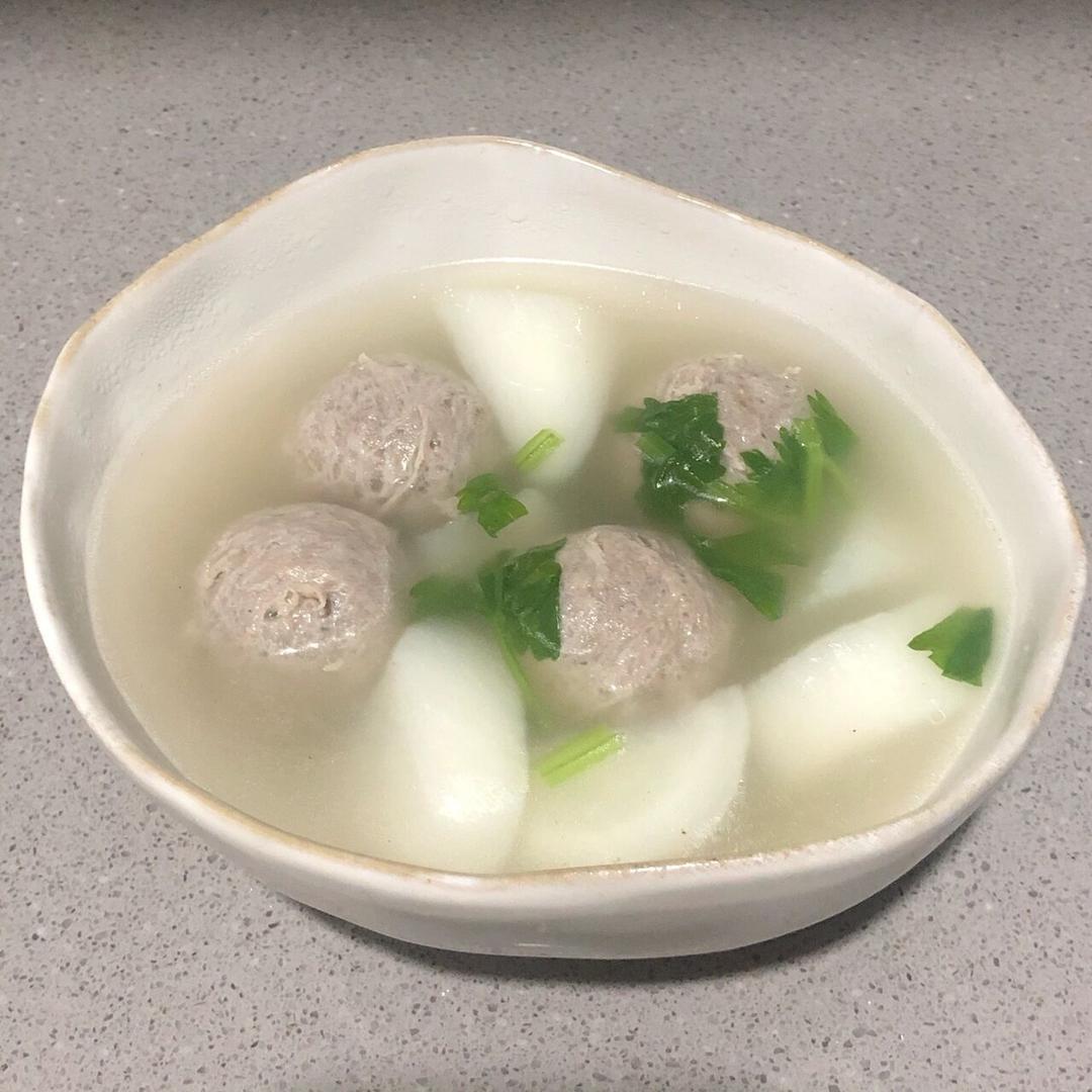 春节养胃绝绝子，白萝卜肉丸汤配它“真香”~的做法