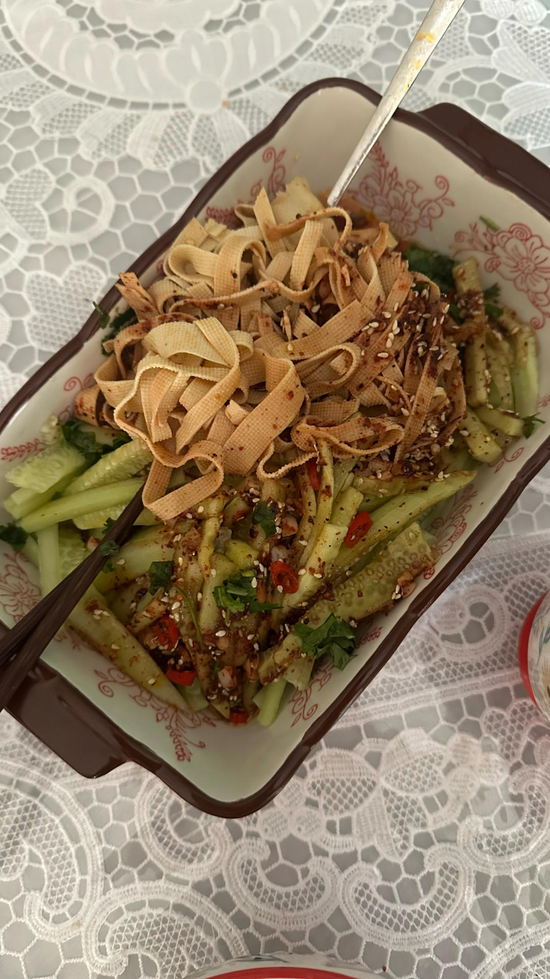 辣拌豆腐皮