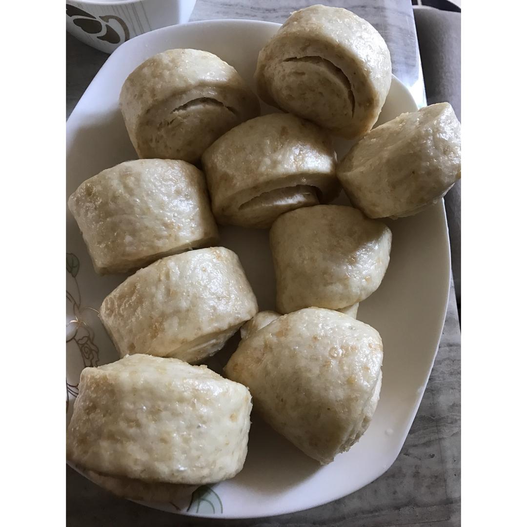 燕麦奶香馒头(一次发酵)