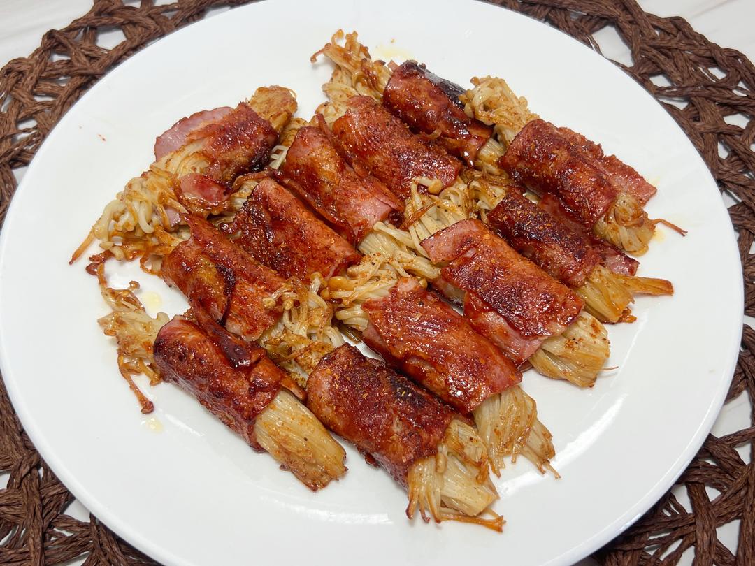 培根金针菇的做法