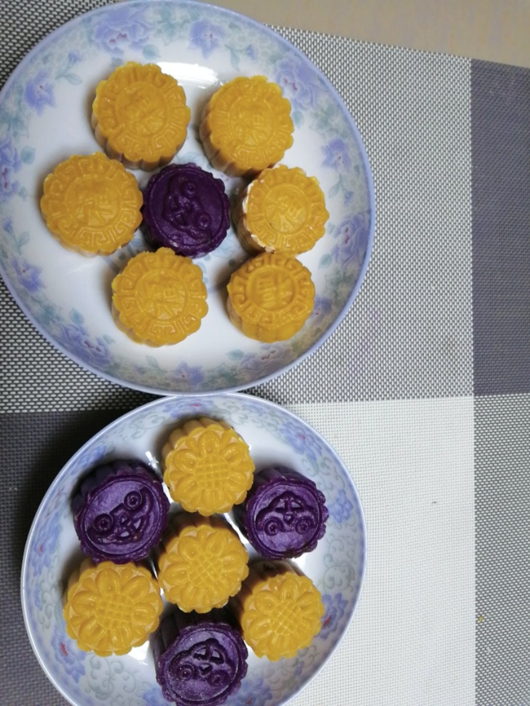 南瓜紫薯月饼（无油无糖）