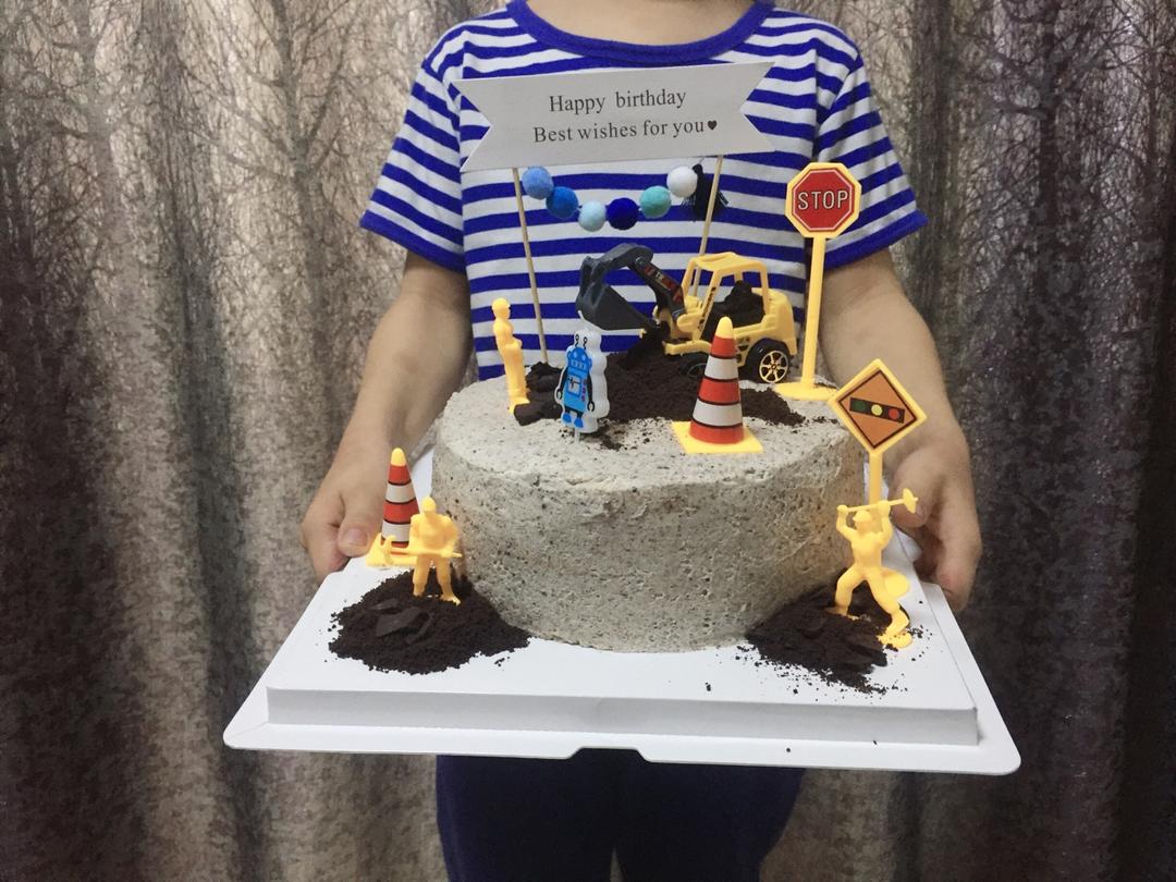 工程车生日蛋糕