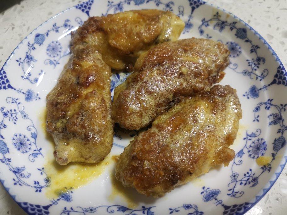 非油炸免烤箱咸蛋黄脆皮鸡翅