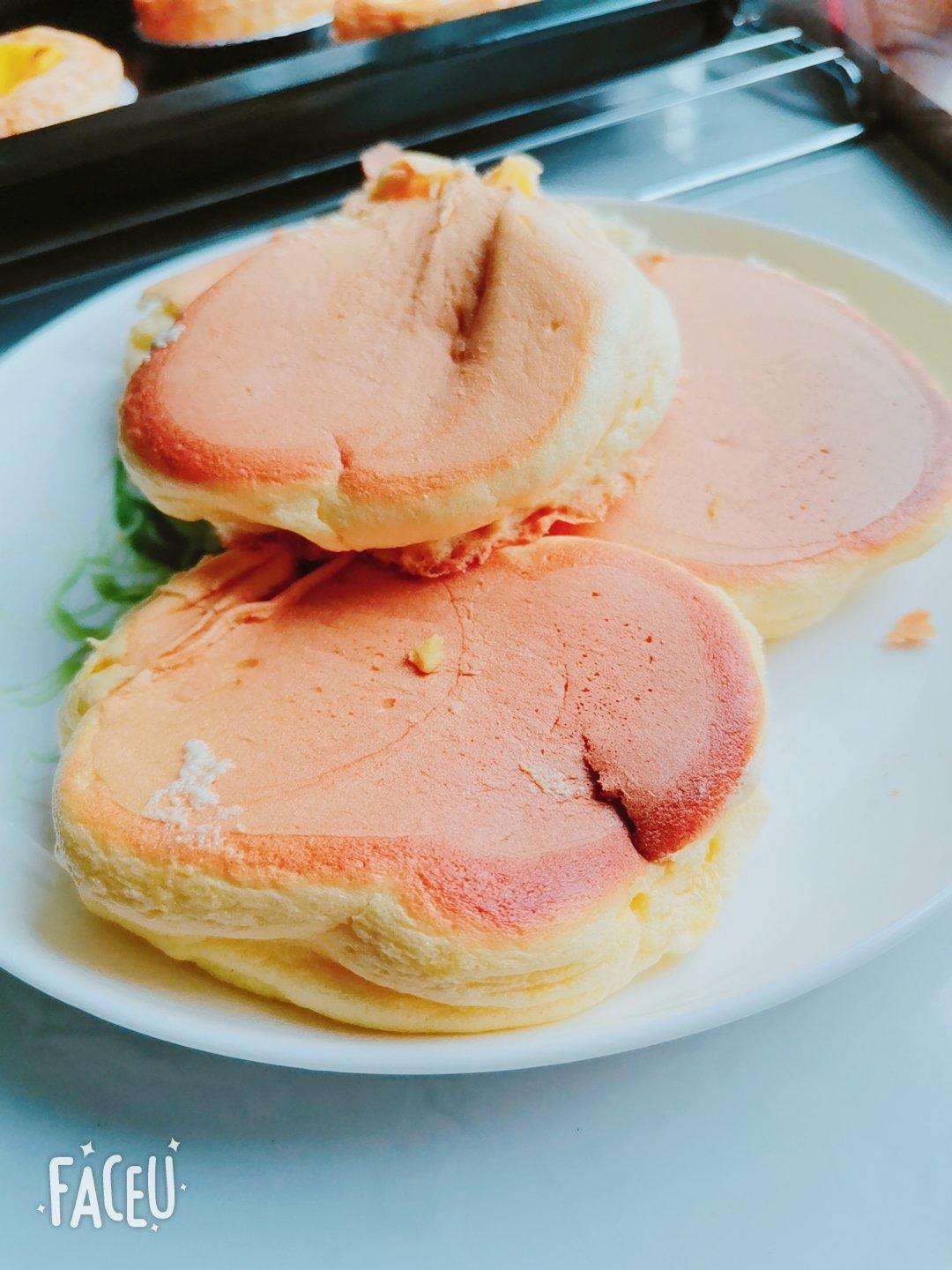 86vkg做的原味无油日式舒芙蕾厚松饼