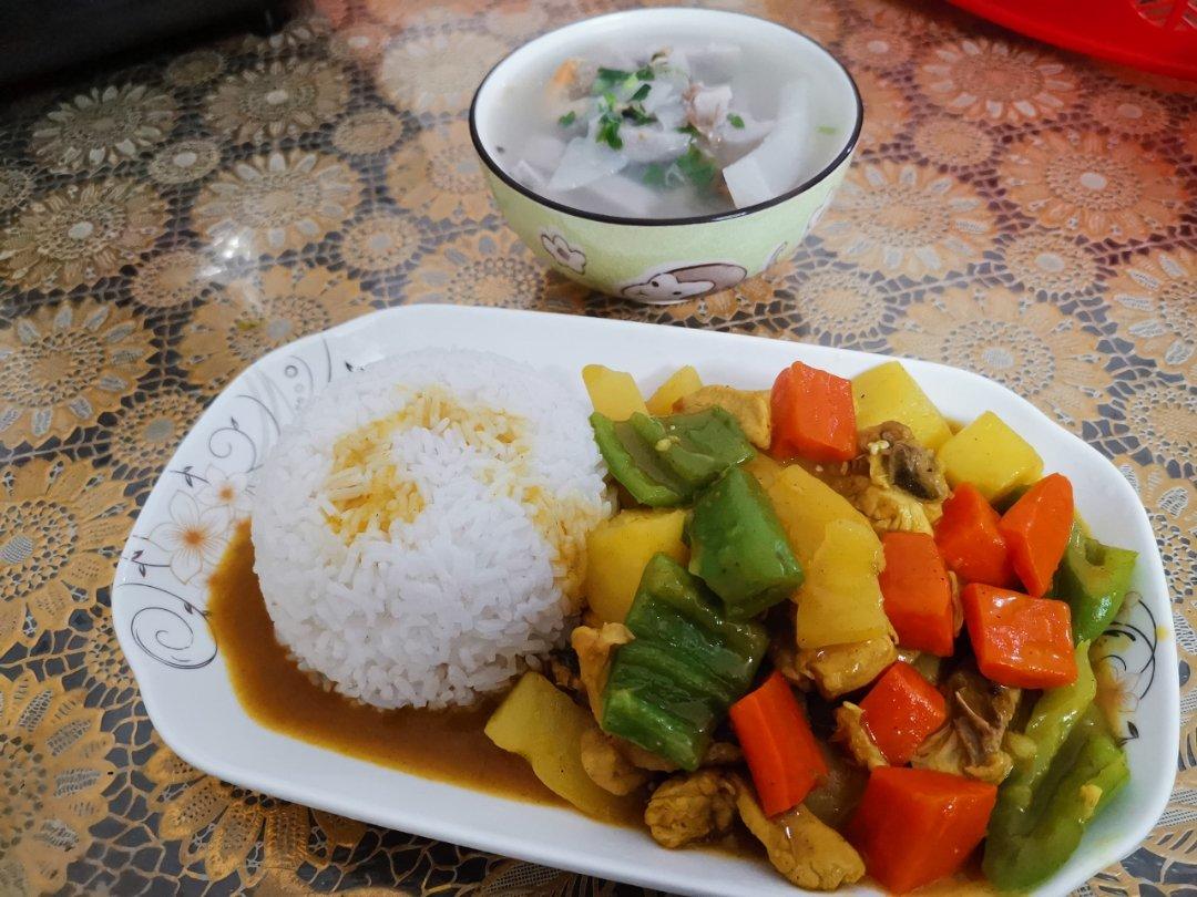咖喱土豆鸡饭