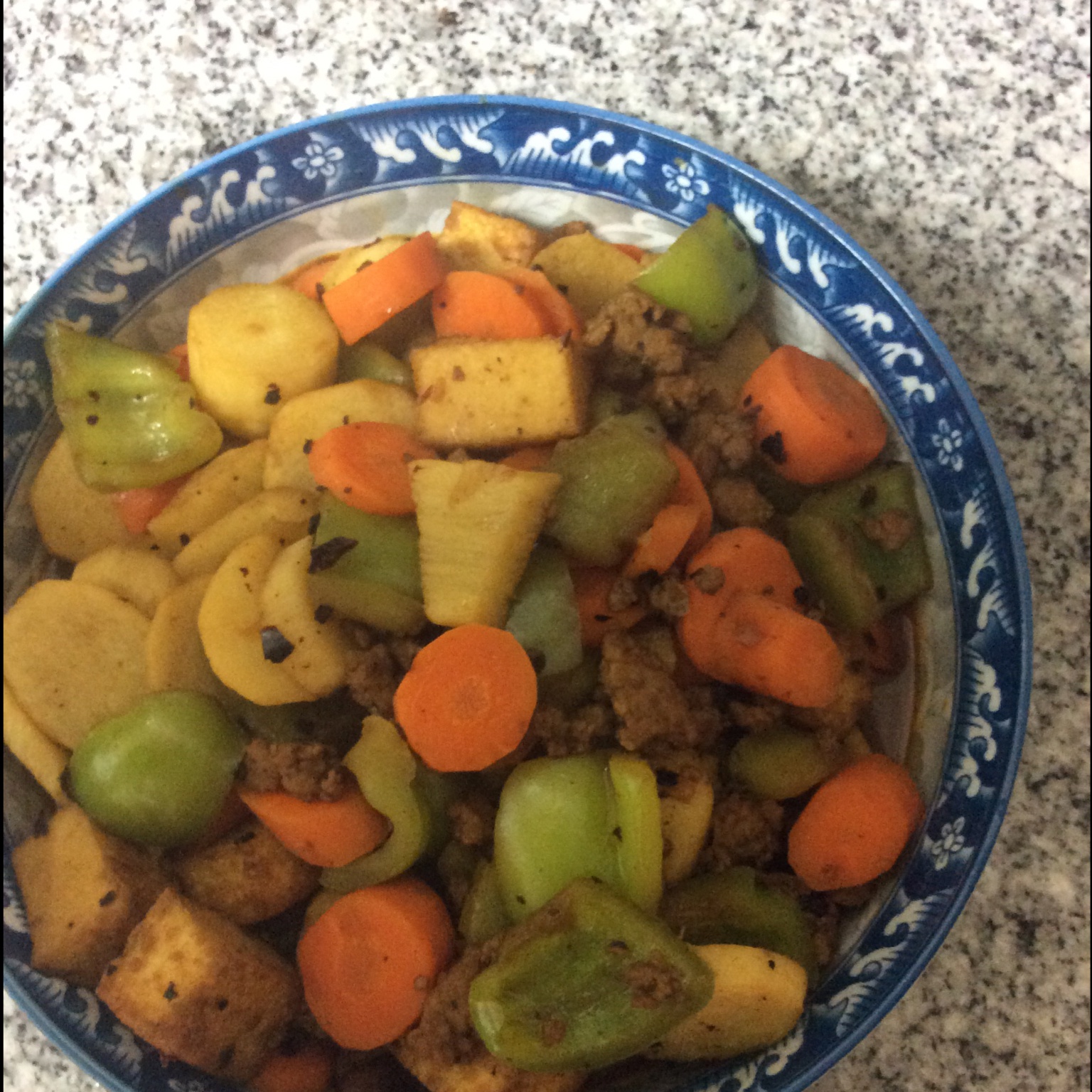 肉末炒脆淮山（超下饭）