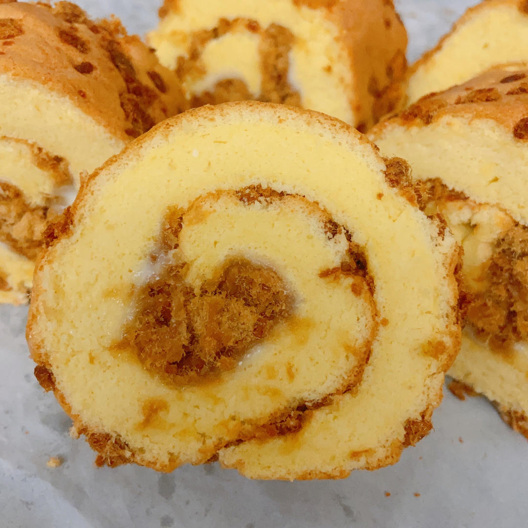 香葱肉松卷 蛋糕卷-无敌美味