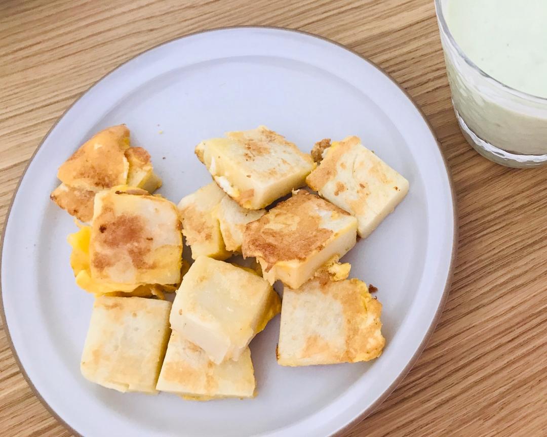 鸡蛋煎年糕
