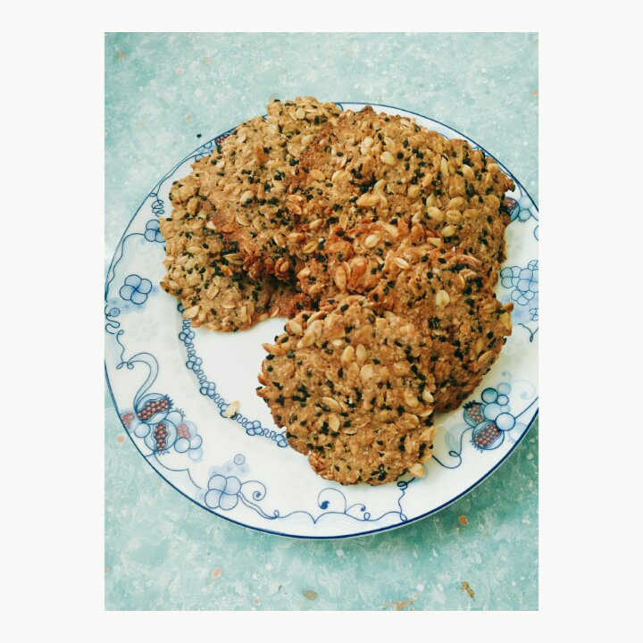 黑芝麻燕麦高纤饼干（无添加，另含植物油减脂配方）
