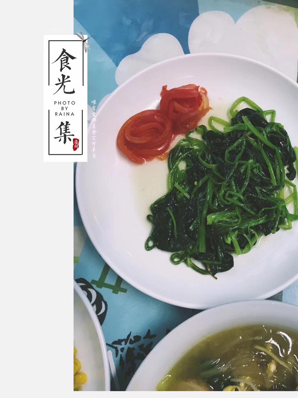 凉拌菠菜