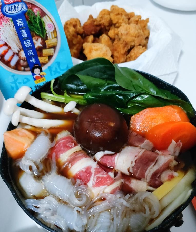 味好美的快手锅~日式寿喜锅的做法