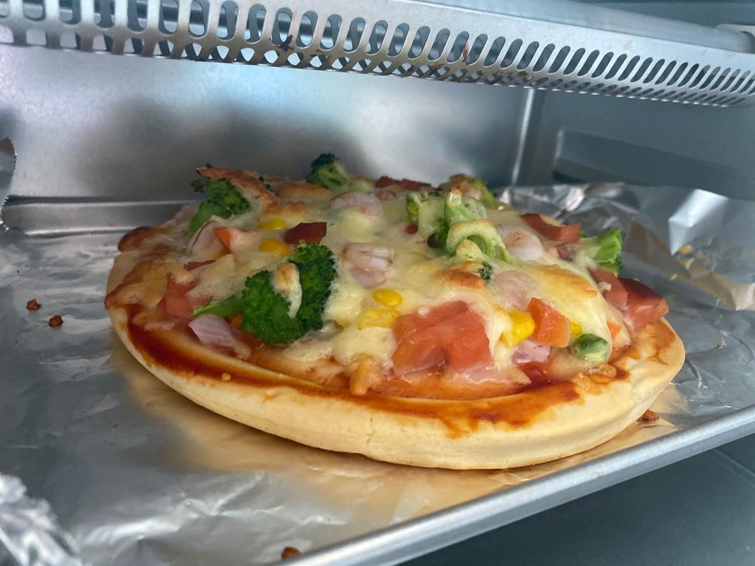 快手～～小白披萨的做法