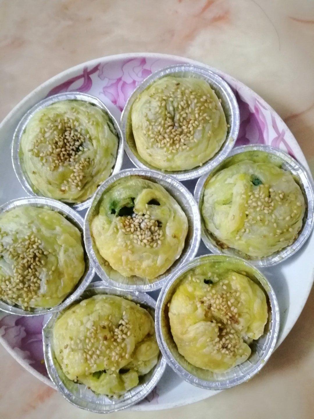 简易蛋黄酥&老婆饼(巧用蛋挞皮)