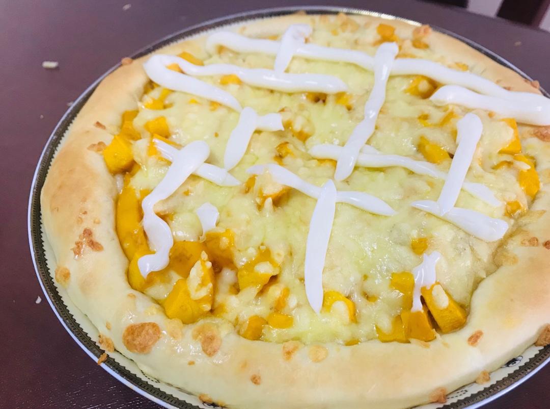 超好吃的芒果披萨
