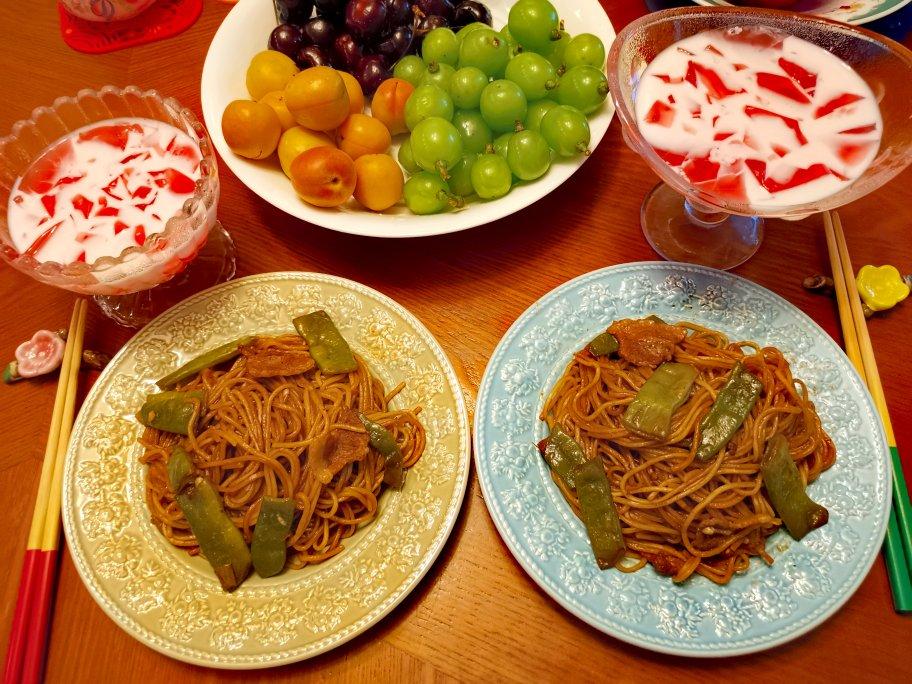 地道老北京扁豆焖面 豆角焖面 太好吃小心吃撑哦