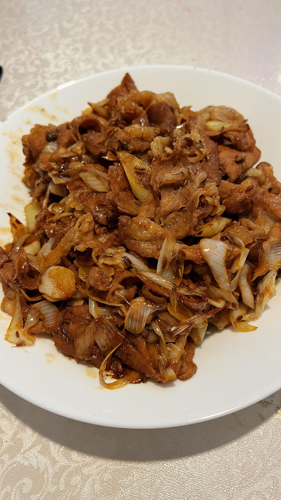 葱爆孜然羊肉卷