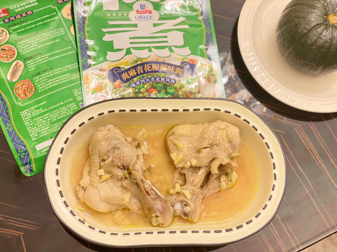 椒麻蒸鸡腿