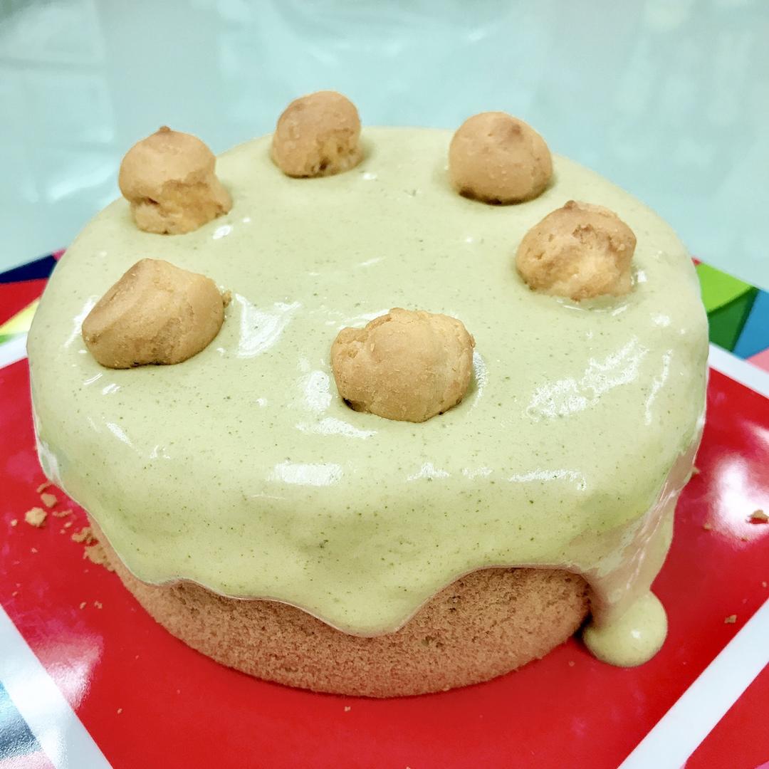 抹茶爆浆蛋糕