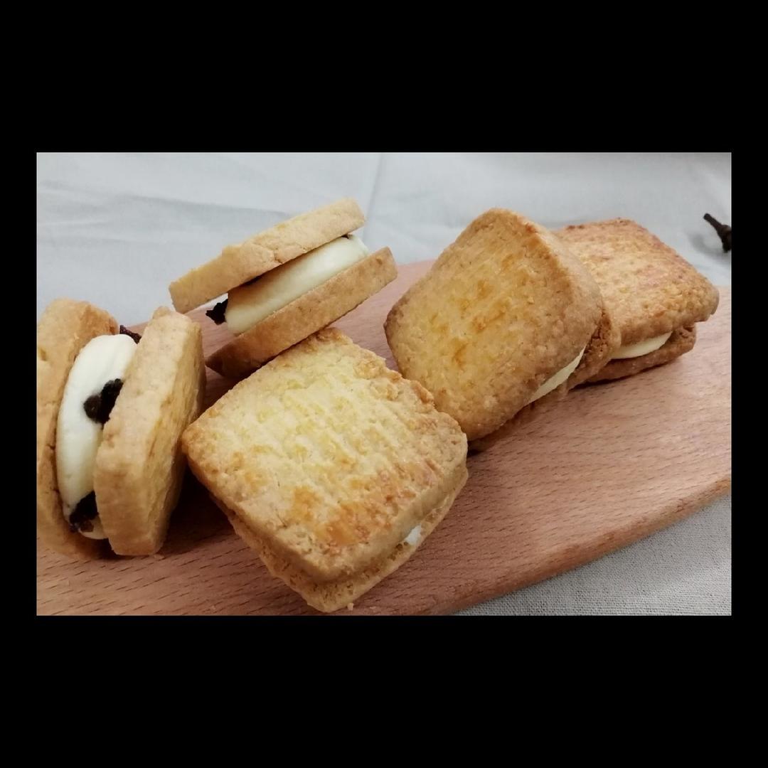 酥软馥郁的乳酪椰子三明治酥饼/烘焙视频饼干篇8