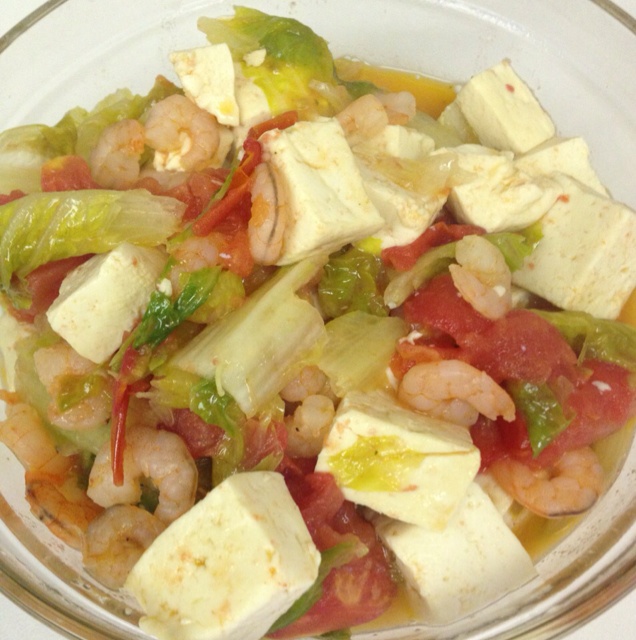 虾仁豆腐