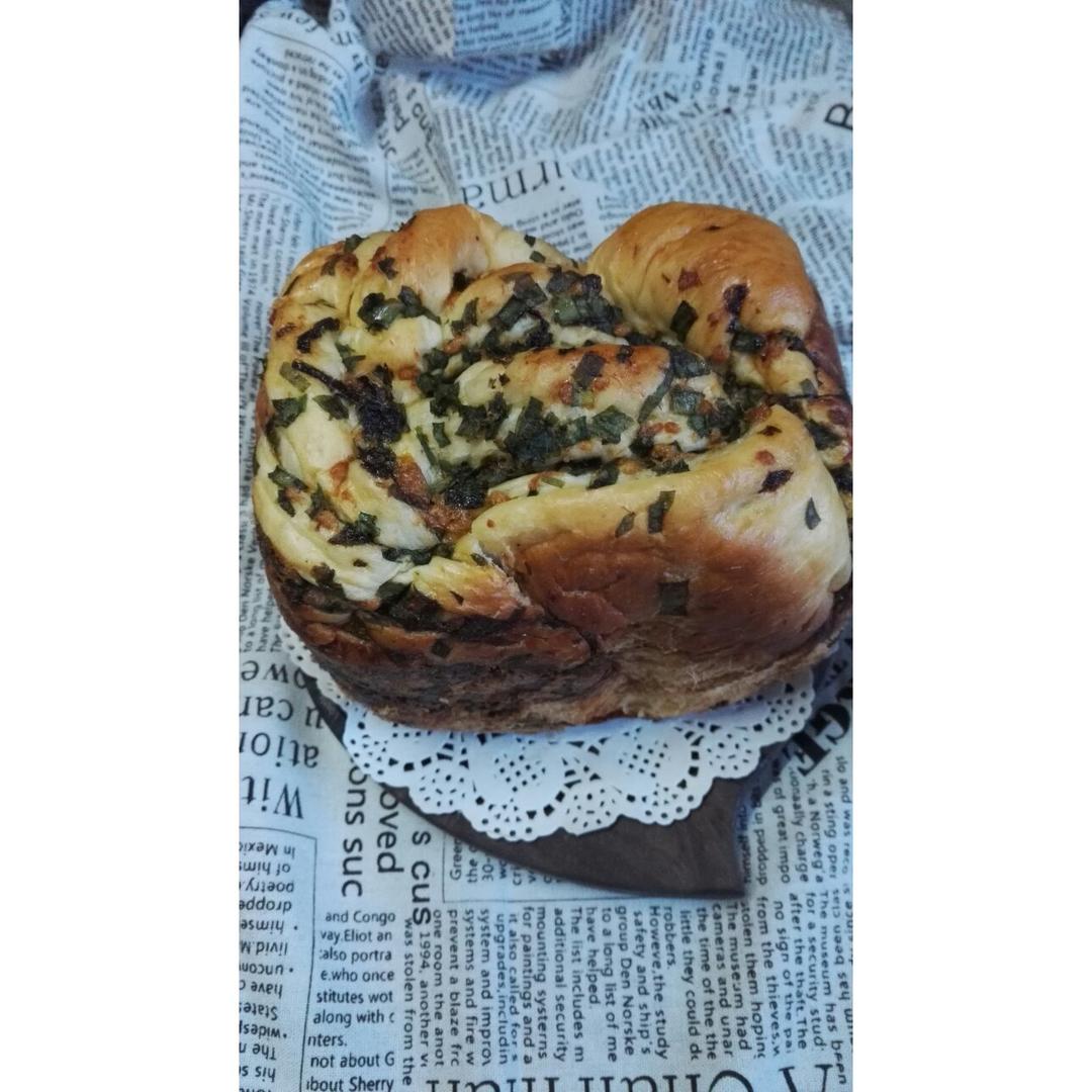 香葱肉松手撕吐司