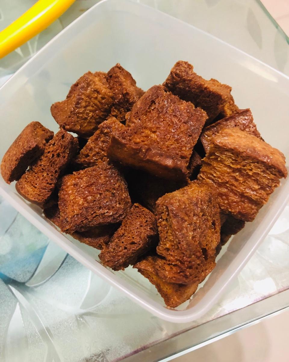 在海底做的焦糖面包脆