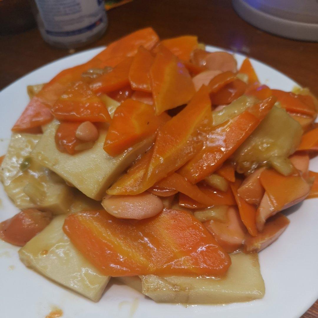 炒千页豆腐(不是干锅)