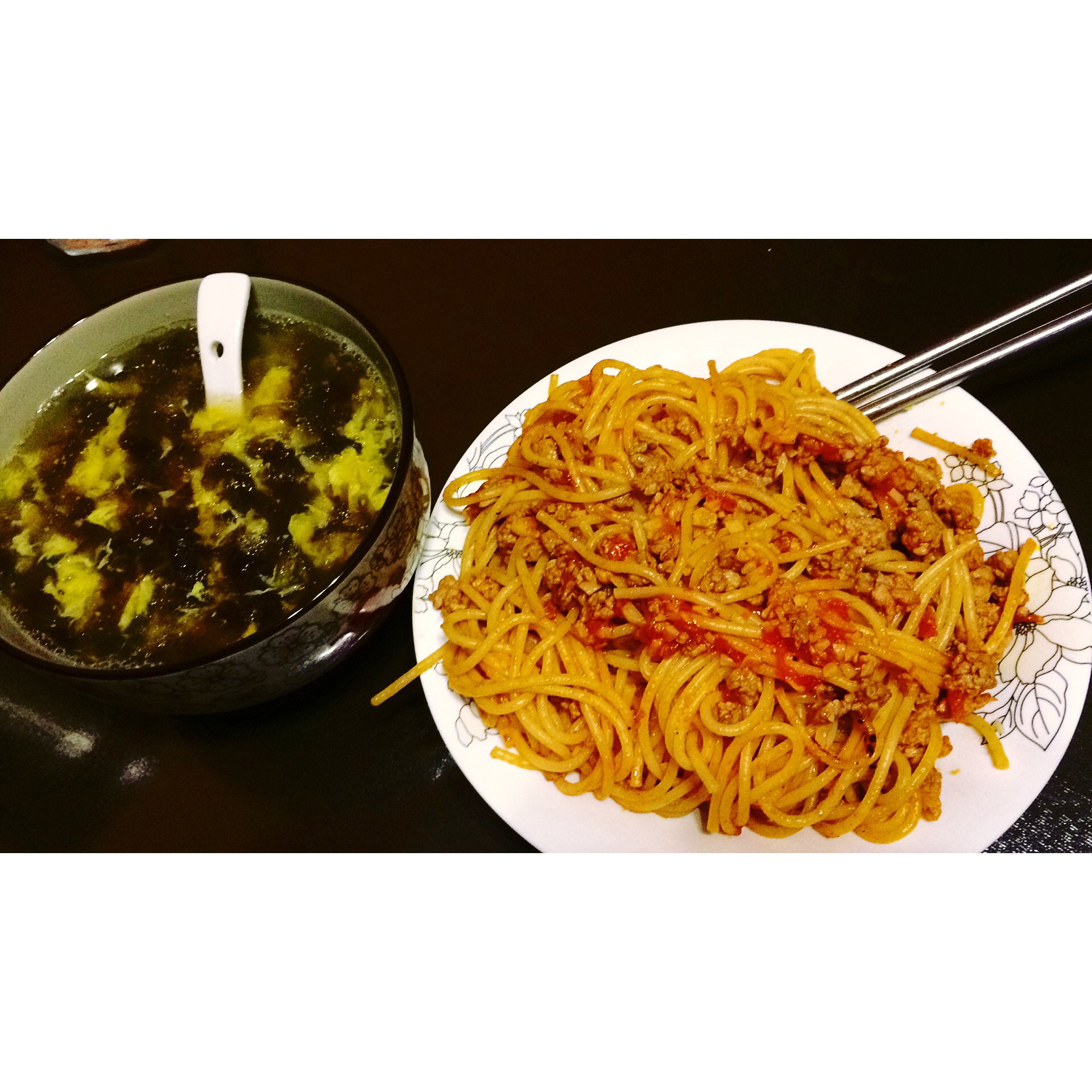 番茄肉酱意大利面