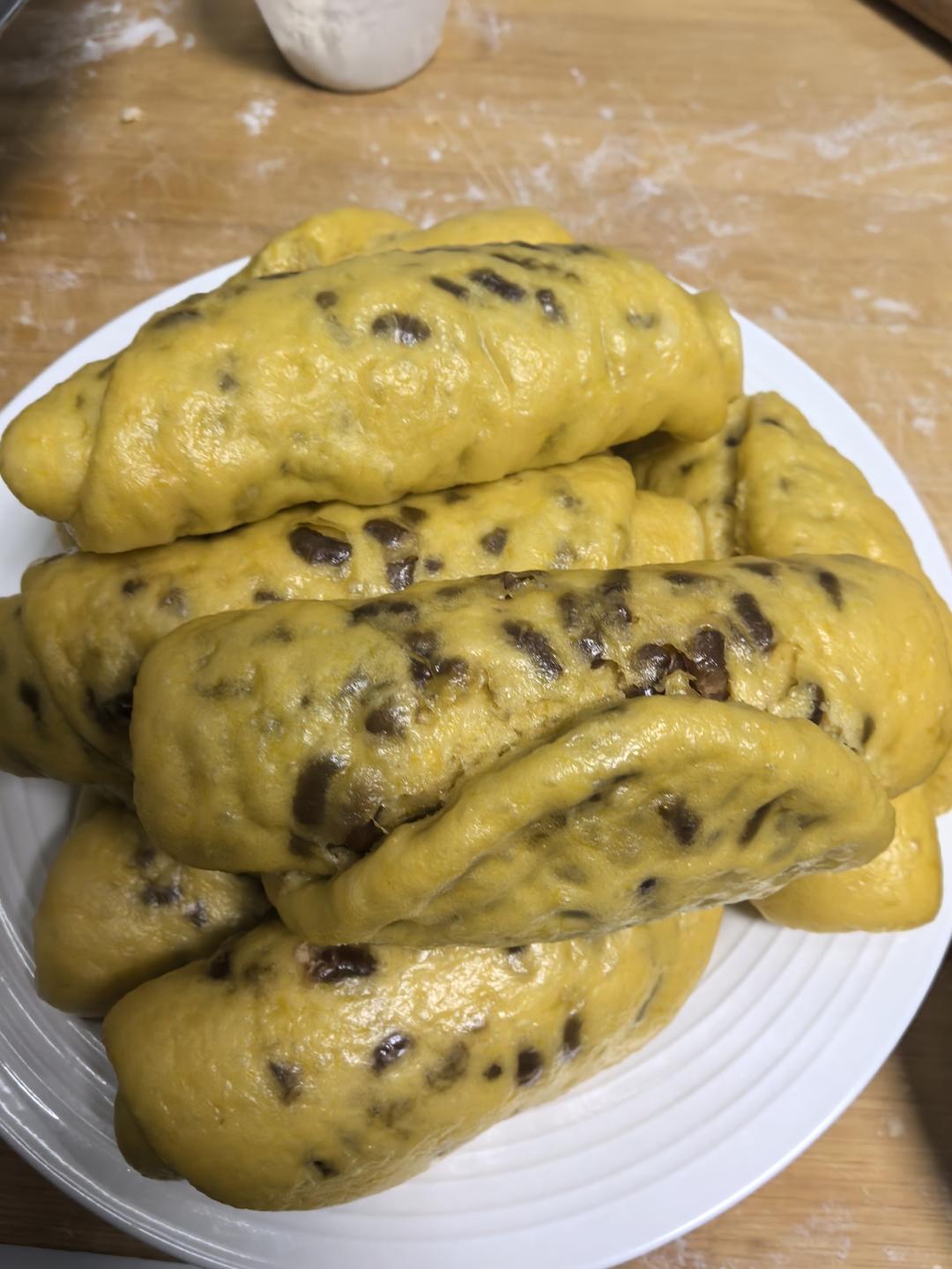 南瓜红豆卷