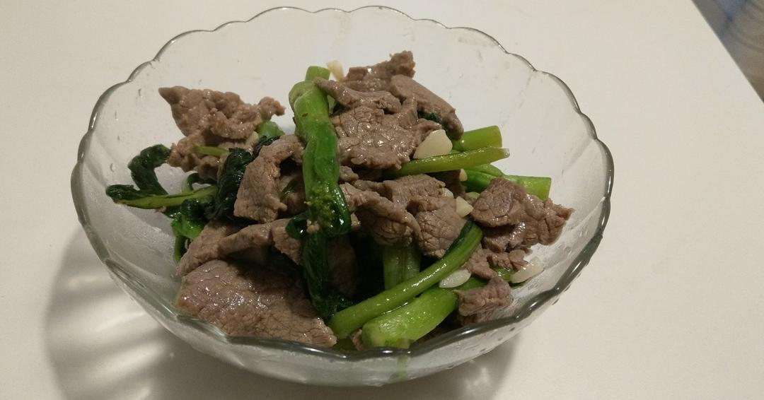 菜心炒牛肉