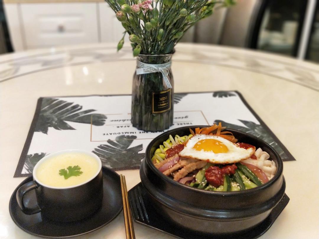 家庭版 简易 石锅/铁锅 韩式拌饭