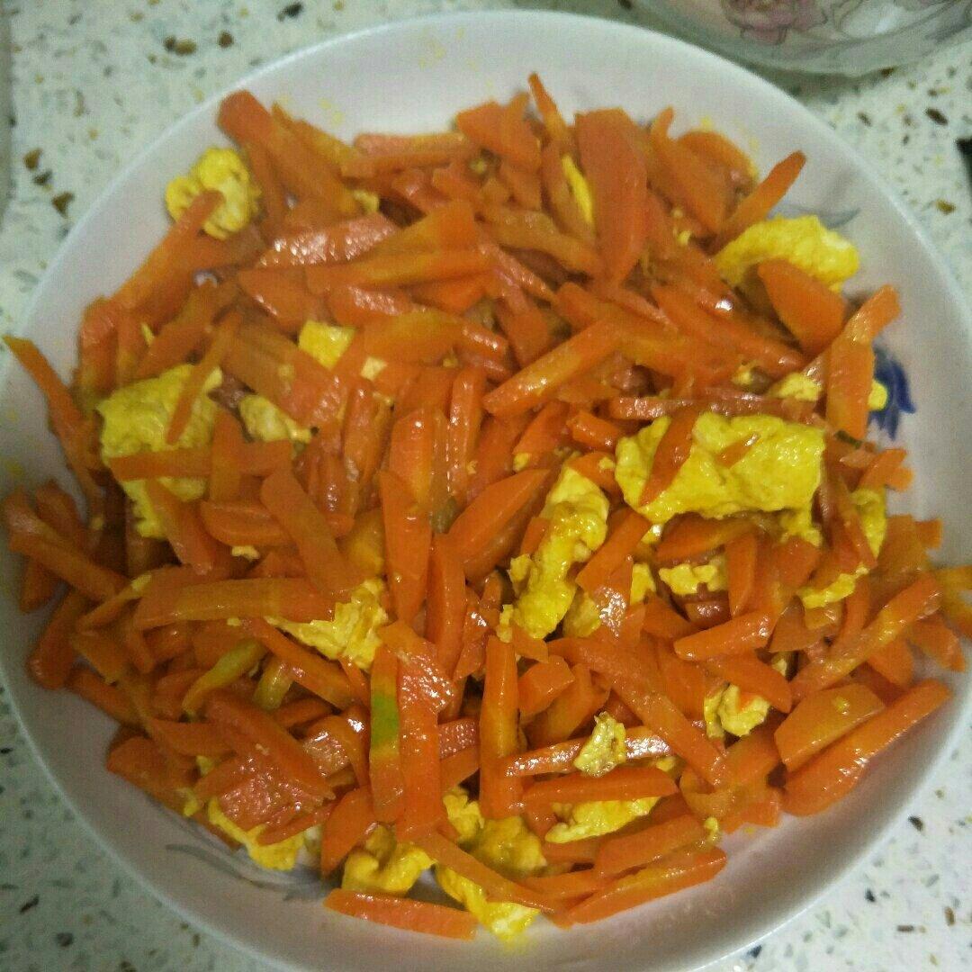 胡萝卜炒鸡蛋