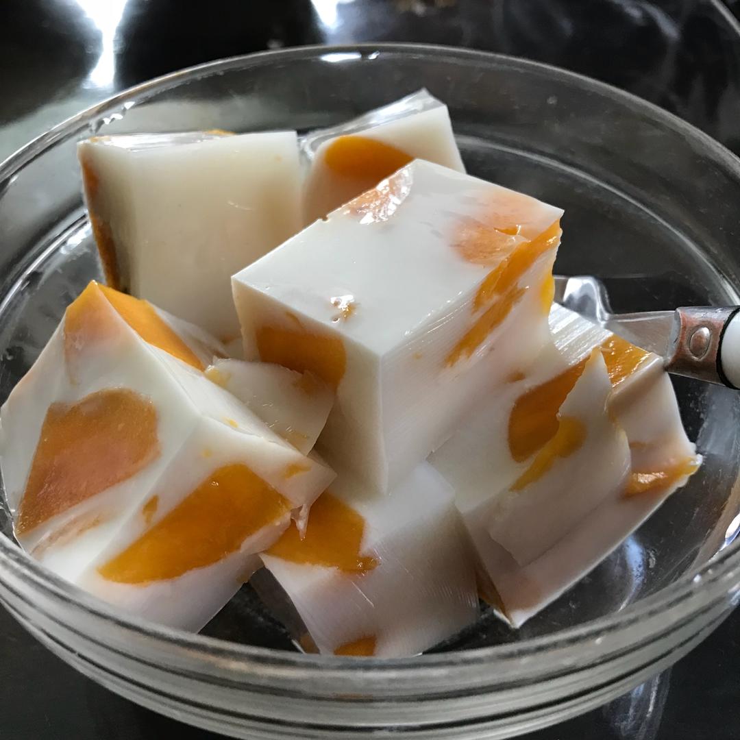 午后小甜点芒果椰汁糕教程