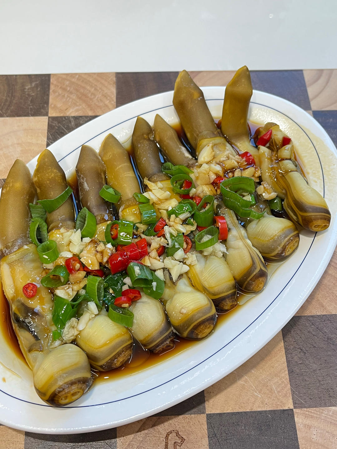 葱油蛏子